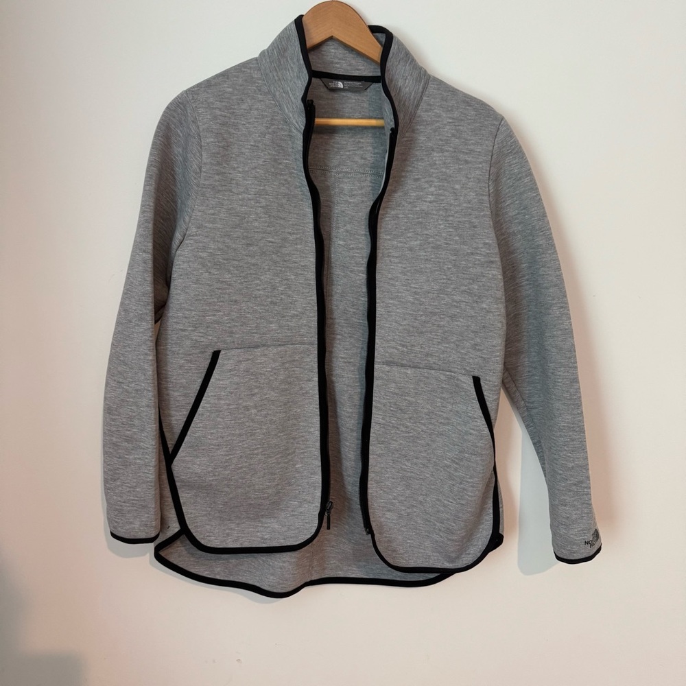 The North Face Heather Gray Jacket with Black Accents